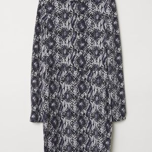 H&M Divided snake print low back dress